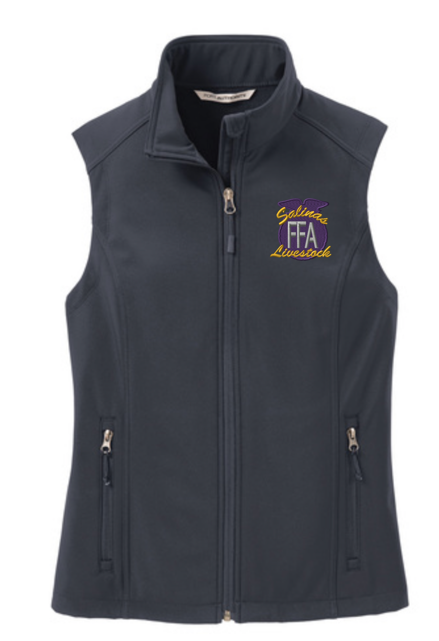 Salinas FFA Livestock Ladies Core Soft Shell Vest Personalized