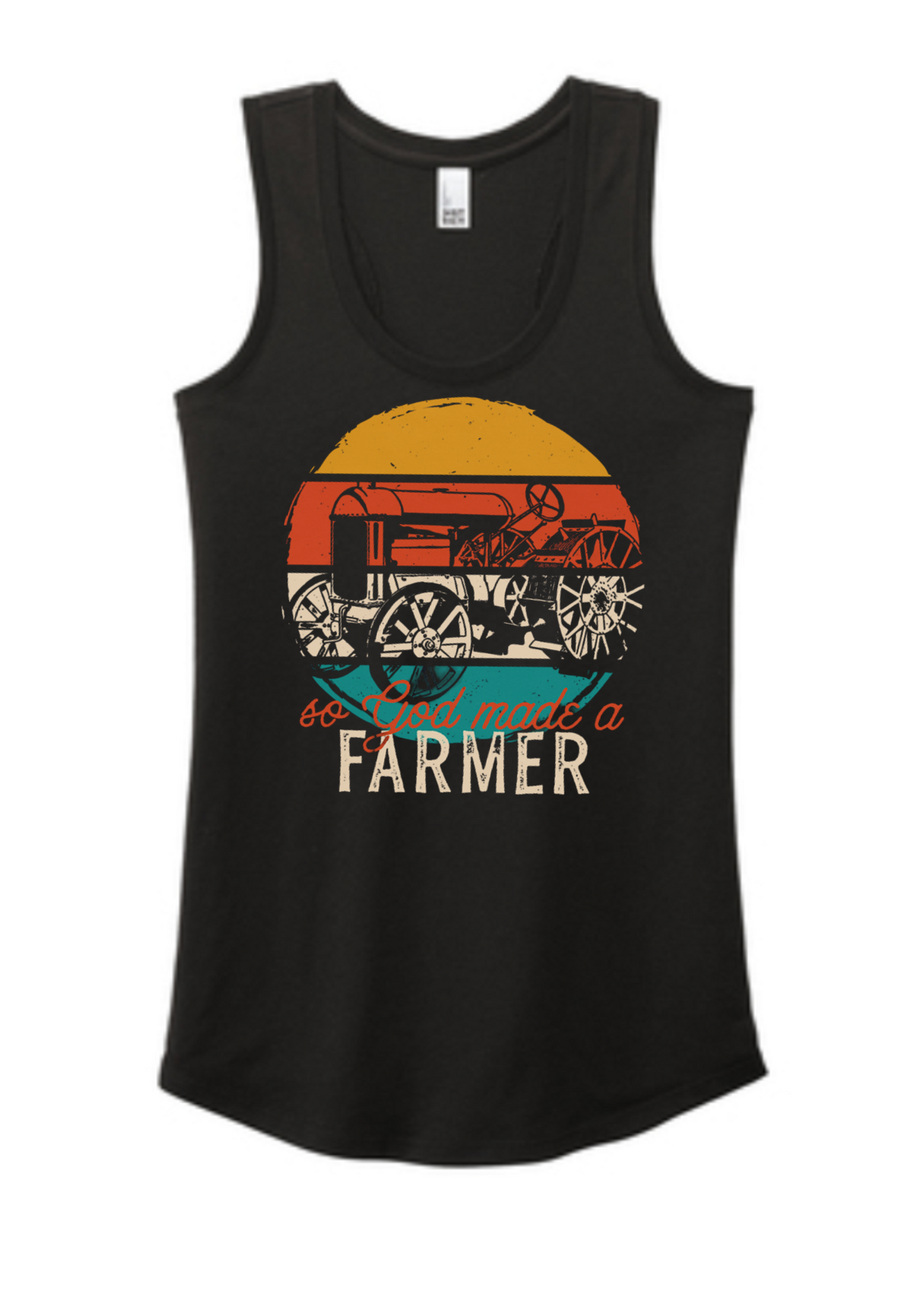 So God Made a Farmer Racerback Tank