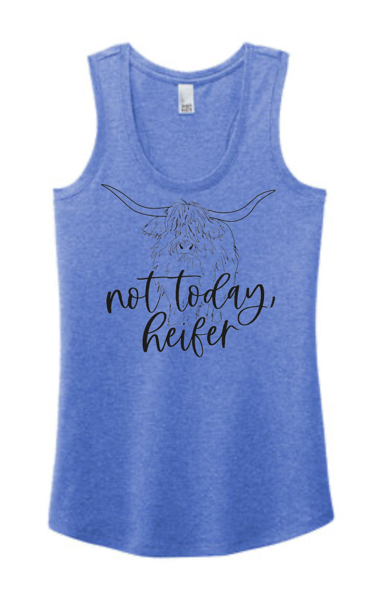 Not Today Heifer Racerback Tank