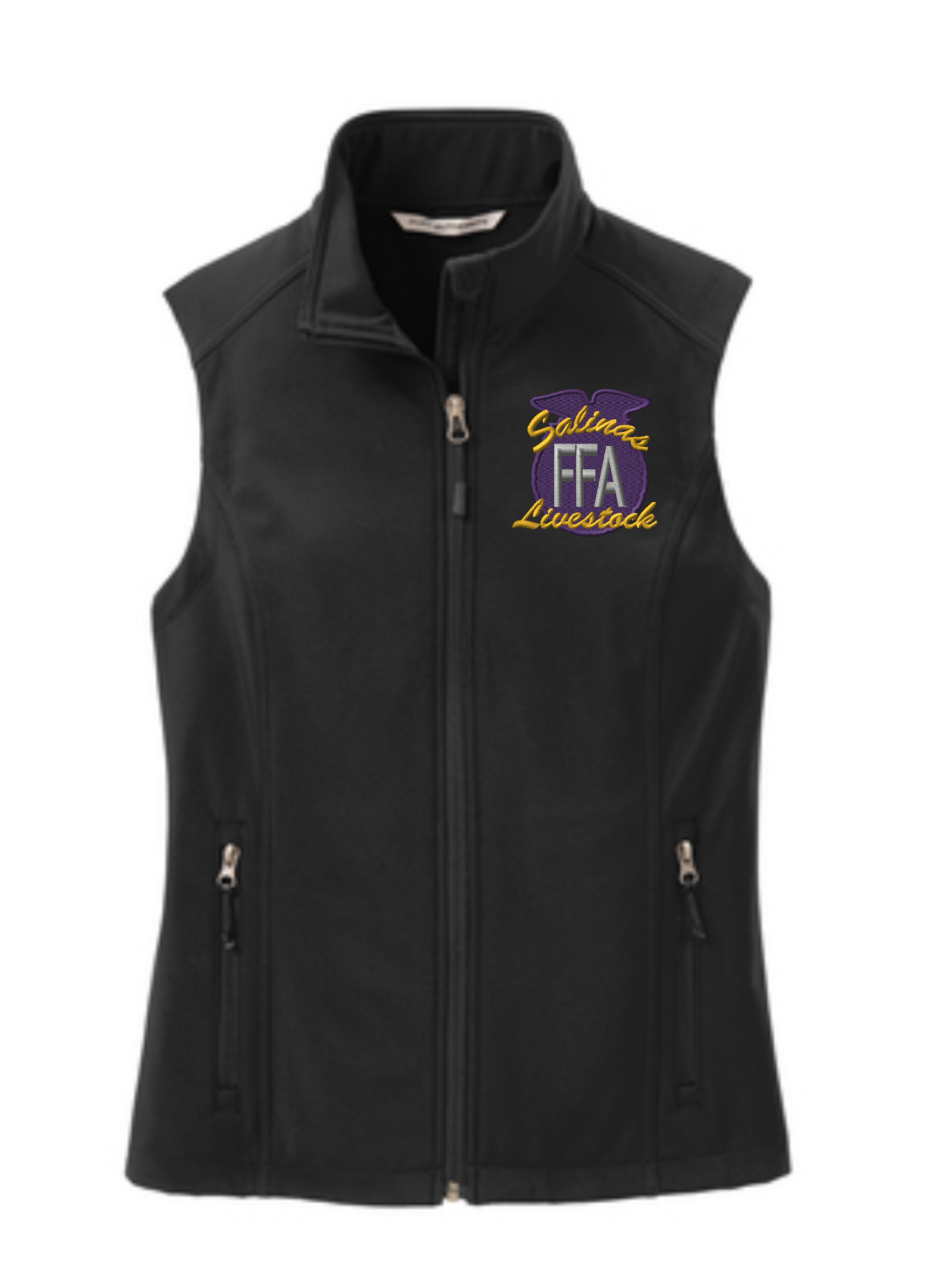 Salinas FFA Livestock Ladies Core Soft Shell Vest Personalized