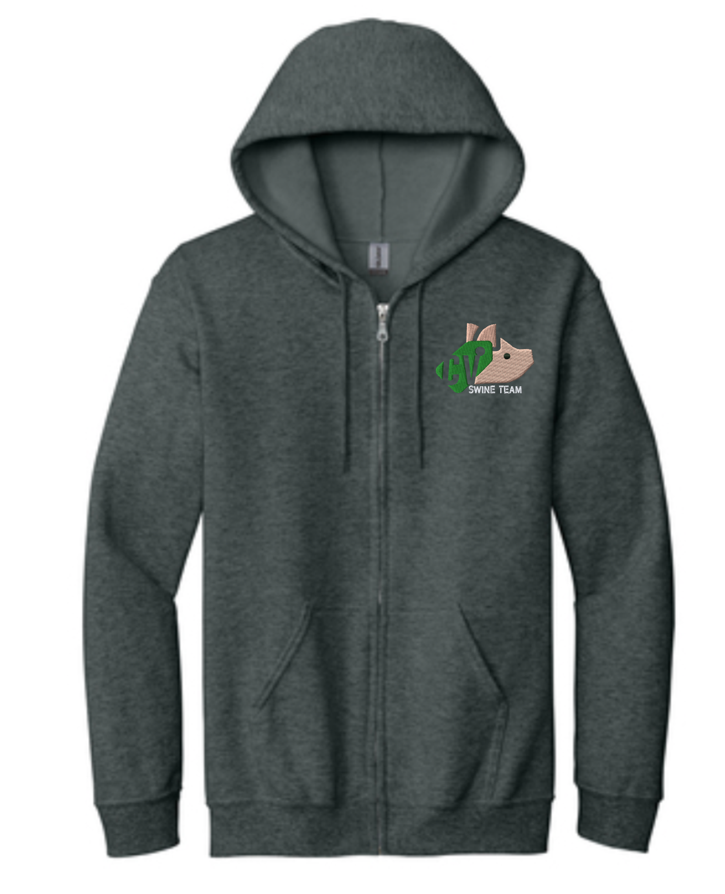 Adult Carmel Valley 4-H Swine Team Gildan Full-Zip Hooded Sweatshirt