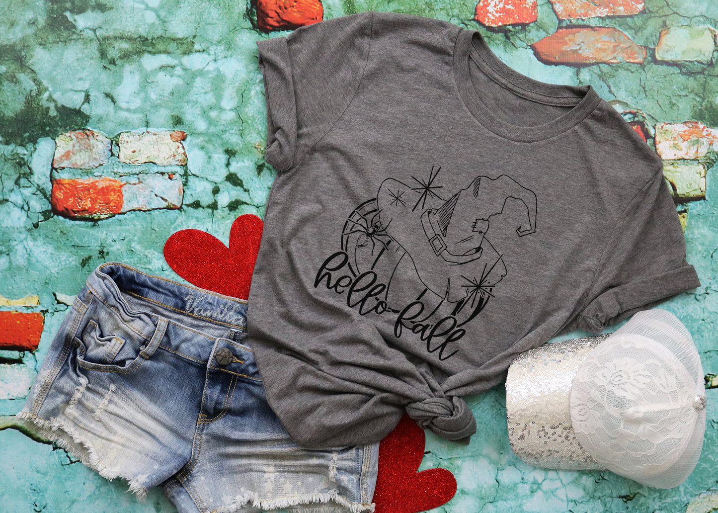 Hello Fall Short Sleeve T-Shirt Adult Sizes