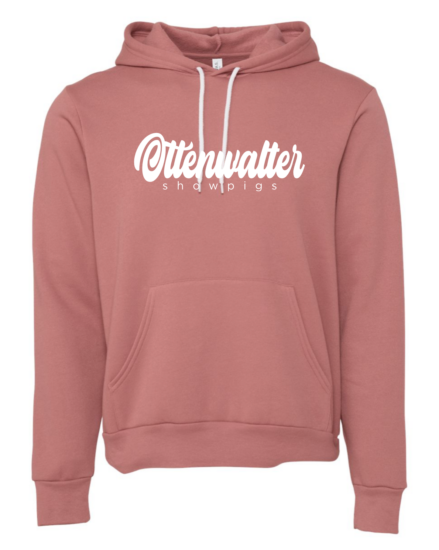 Adult Hooded Pullover Sweatshirt Cursive Logo