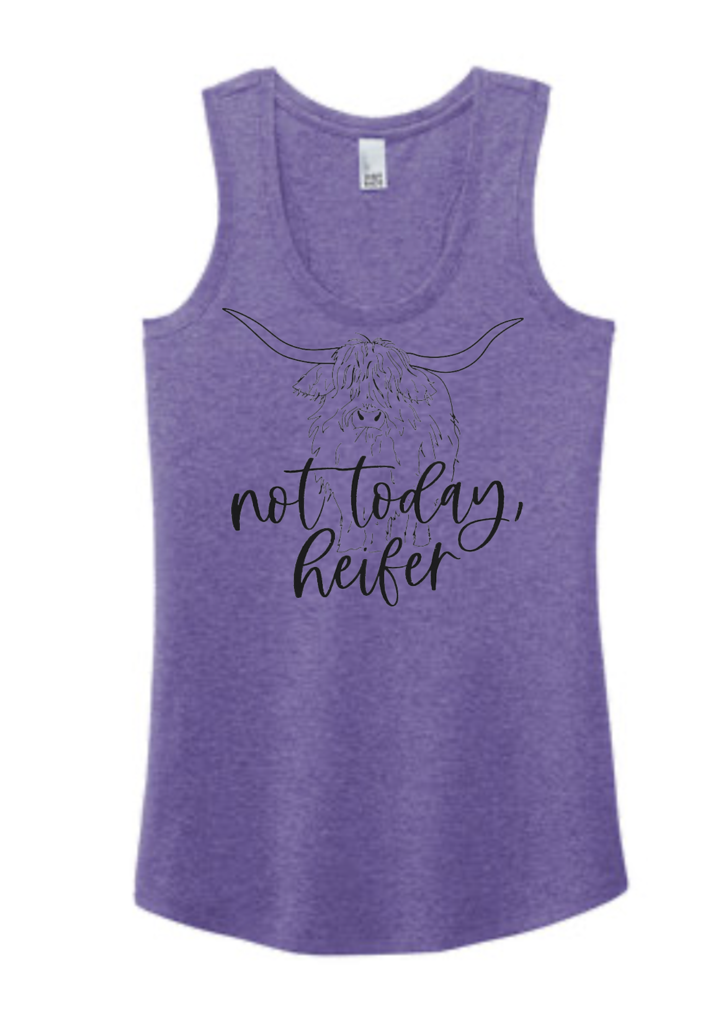 Not Today Heifer Racerback Tank