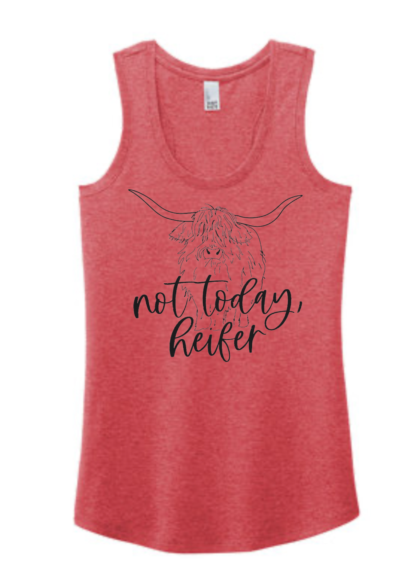 Not Today Heifer Racerback Tank