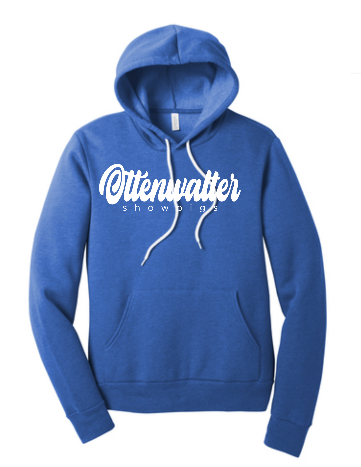 Adult Hooded Pullover Sweatshirt Cursive Logo