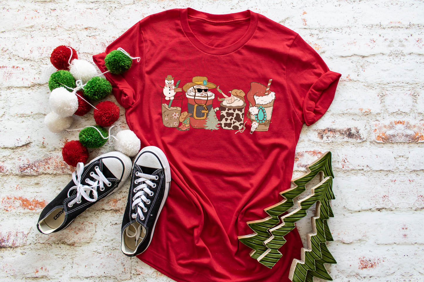 Christmas Western Coffee Tee