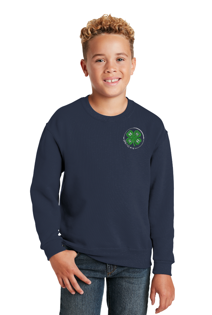 Youth Spring 4-H Jerzees Crewneck Sweatshirt