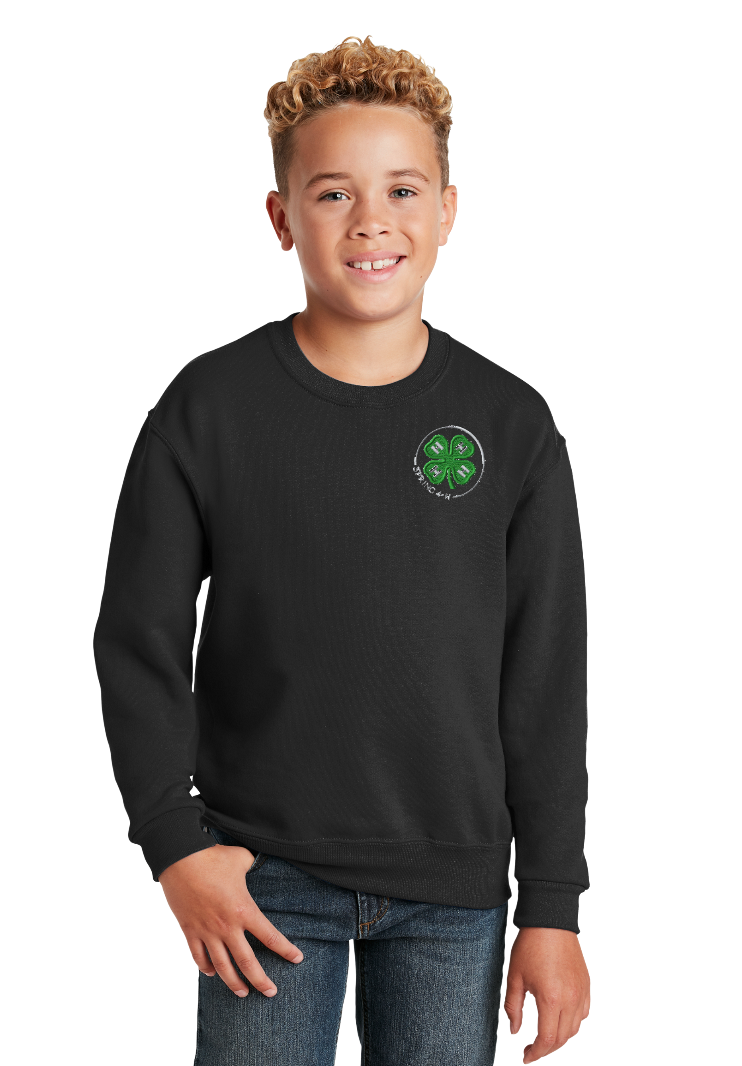 Youth Spring 4-H Jerzees Crewneck Sweatshirt