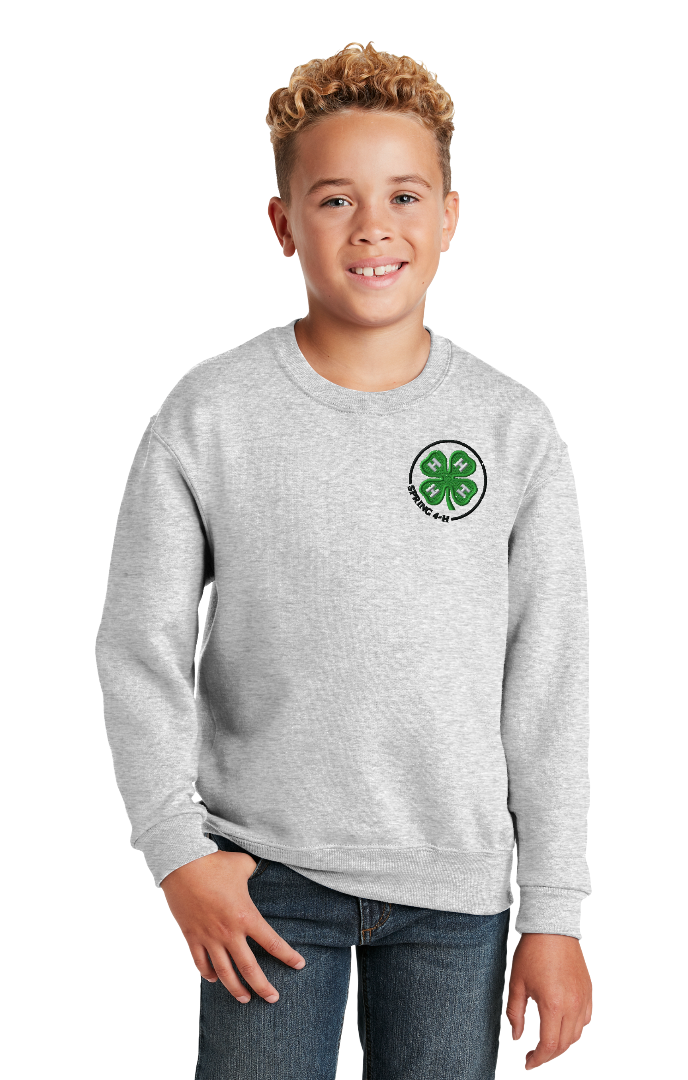 Youth Spring 4-H Jerzees Crewneck Sweatshirt