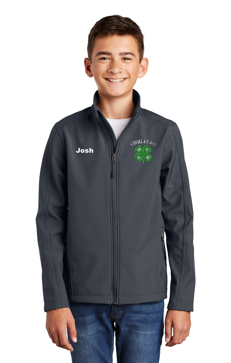 Youth Chualar 4-H BATTLESHIP GREY 4-H Port Authority Soft Shell Jacket