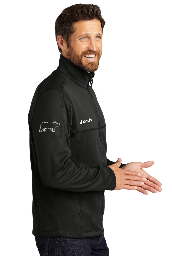 KCBR 4-H Personalized Men's BLACK Smooth Fleece Jacket