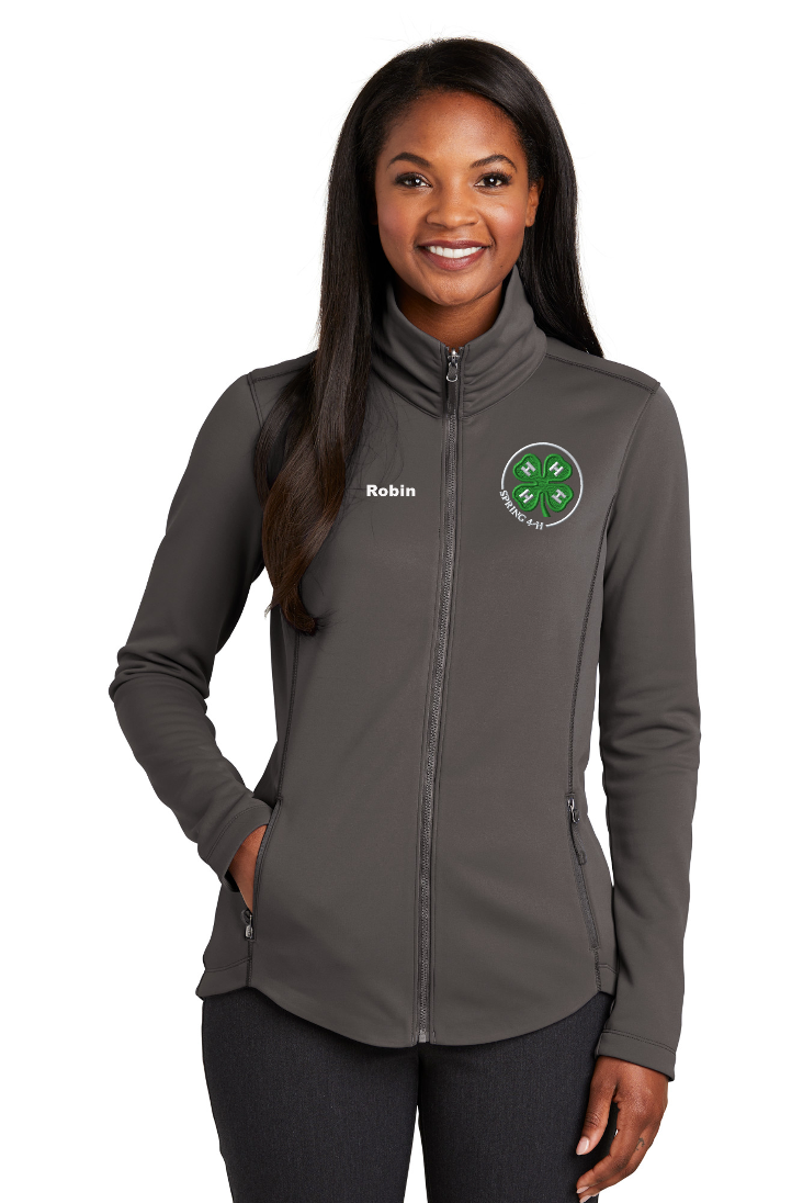 Spring 4-H Personalized Women's GRAPHITE Collective Smooth Fleece Jacket
