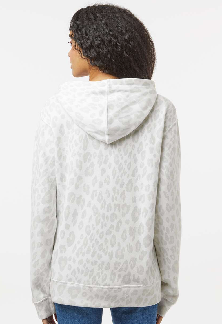 Adult Hooded Pullover Sweatshirt Cursive Logo