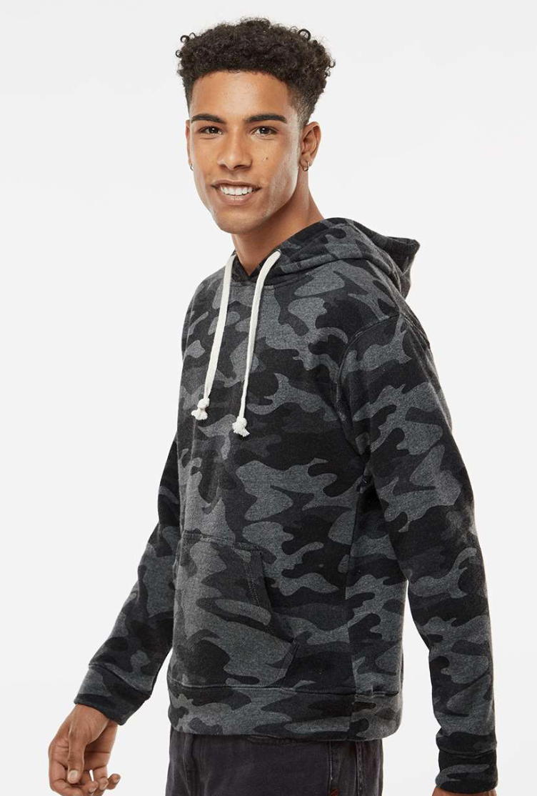 Adult Hooded Pullover Sweatshirt Cursive Logo