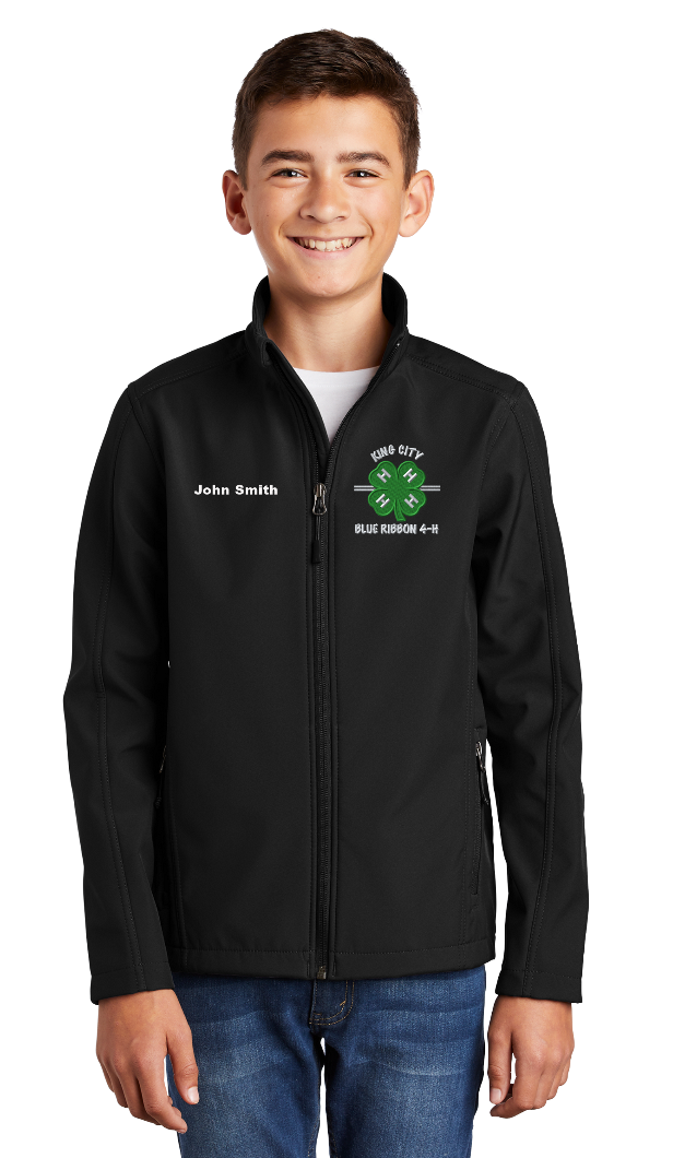 Youth KCBR 4-H BLACK 4-H Port Authority Soft Shell Jacket