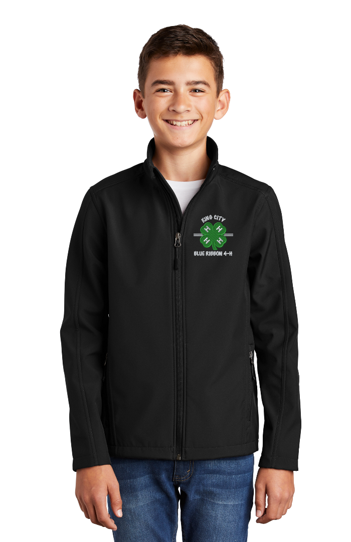 Youth KCBR 4-H BLACK 4-H Port Authority Soft Shell Jacket