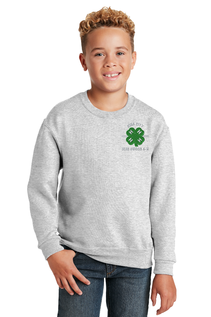 Youth KCBR 4-H Jerzees Crewneck Sweatshirt