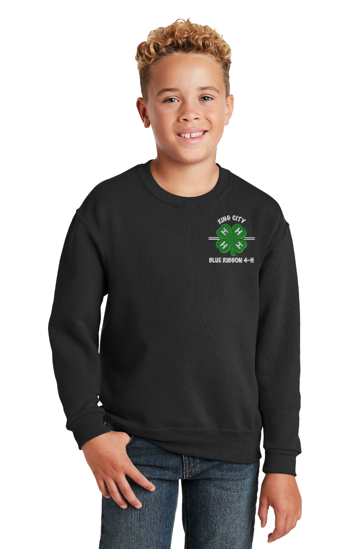 Youth KCBR 4-H Jerzees Crewneck Sweatshirt