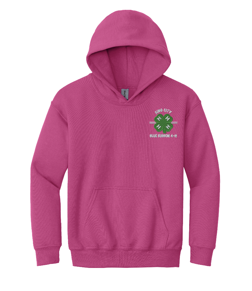 KCBR 4-H Youth Gildan Hooded Sweatshirt