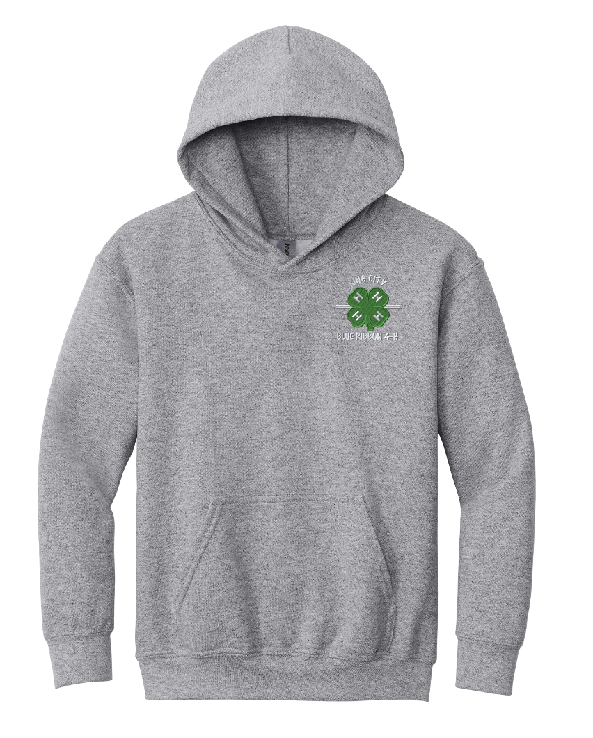 KCBR 4-H Youth Gildan Hooded Sweatshirt