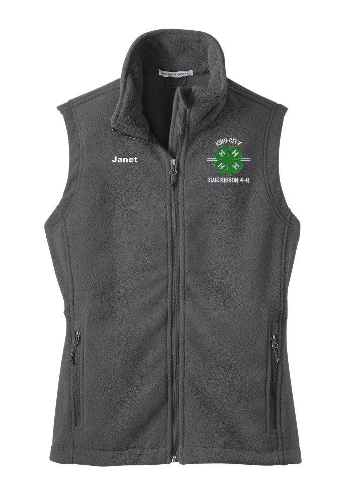 Ladies KCBR 4-H Port Authority Fleece Vest