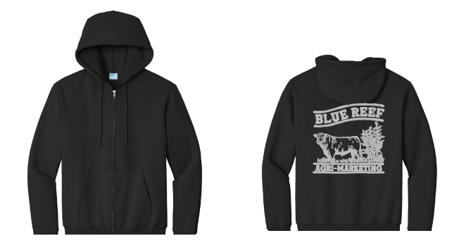 Blue Reef Port & Company® Essential Fleece Full-Zip Hooded Sweatshirt