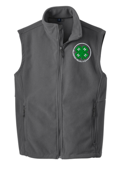 Blossom Trail 4-H Port Authority Fleece Vest Personalized