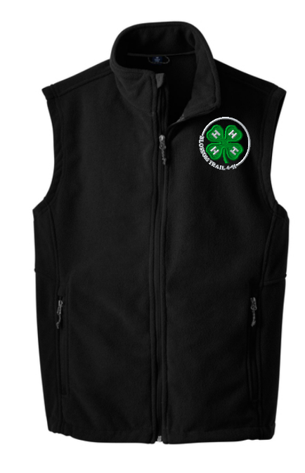 Blossom Trail 4-H Port Authority Fleece Vest Personalized