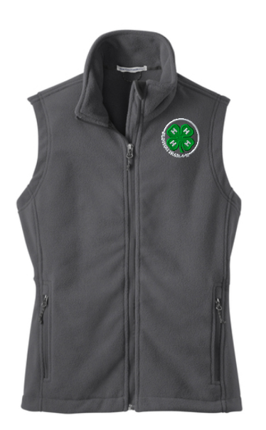 Blossom Trail 4-H Women's Port Authority Fleece Vest Personalized