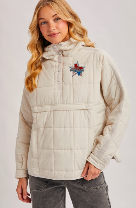 Invasion Quilted Puffer Hooded Pullover Jacket