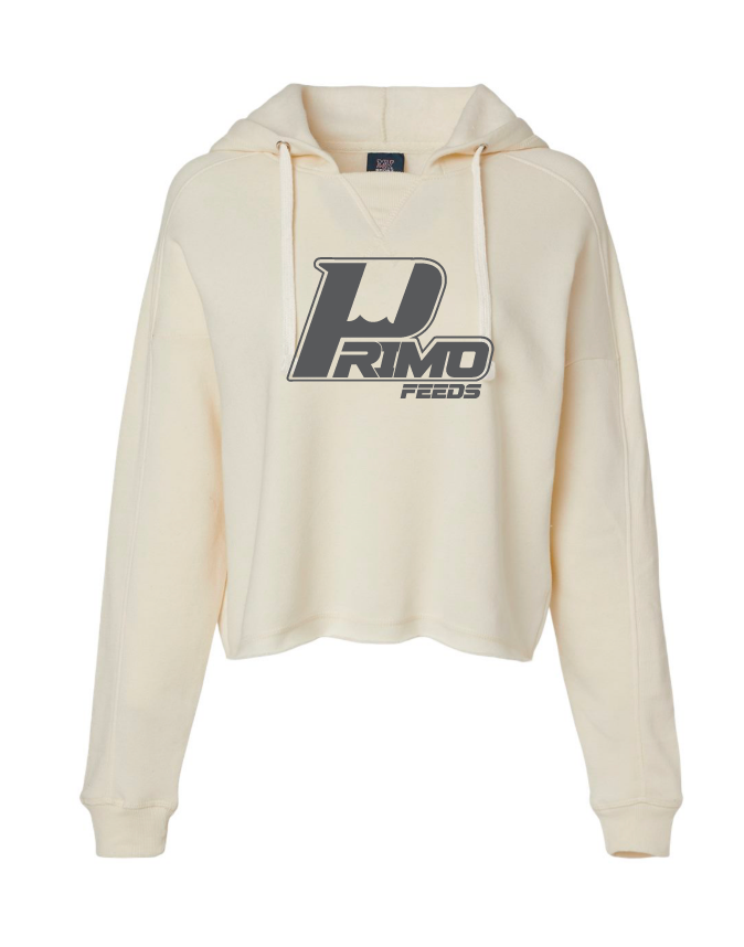 Primo Women's Angel Fleece Crop Hooded Sweatshirt