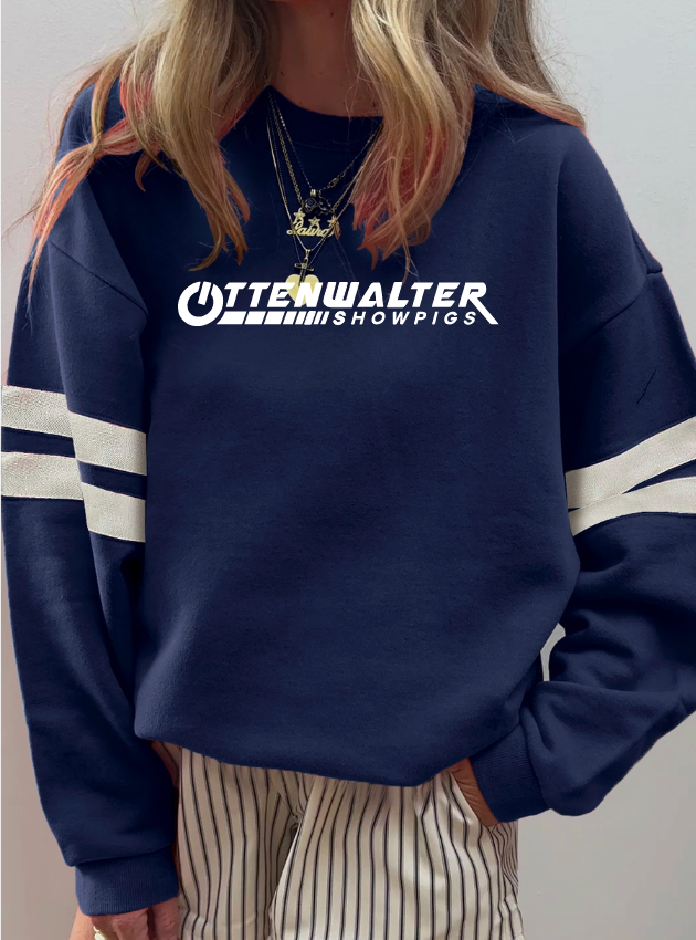 Ottenwalter Striped Drop Shoulder Sweatshirt