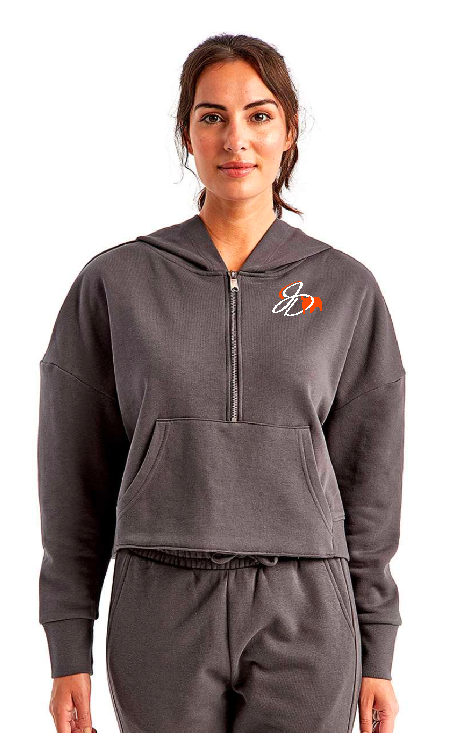 JD Showpigs Women's Half-Zip Hooded Sweatshirt