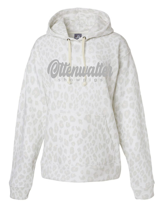 Adult  Hooded Pullover Sweatshirt Cursive Logo