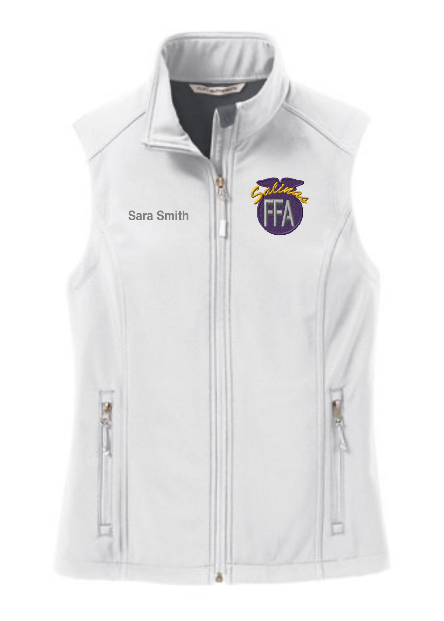 Salinas FFA Livestock Ladies Core Soft Shell Vest Personalized