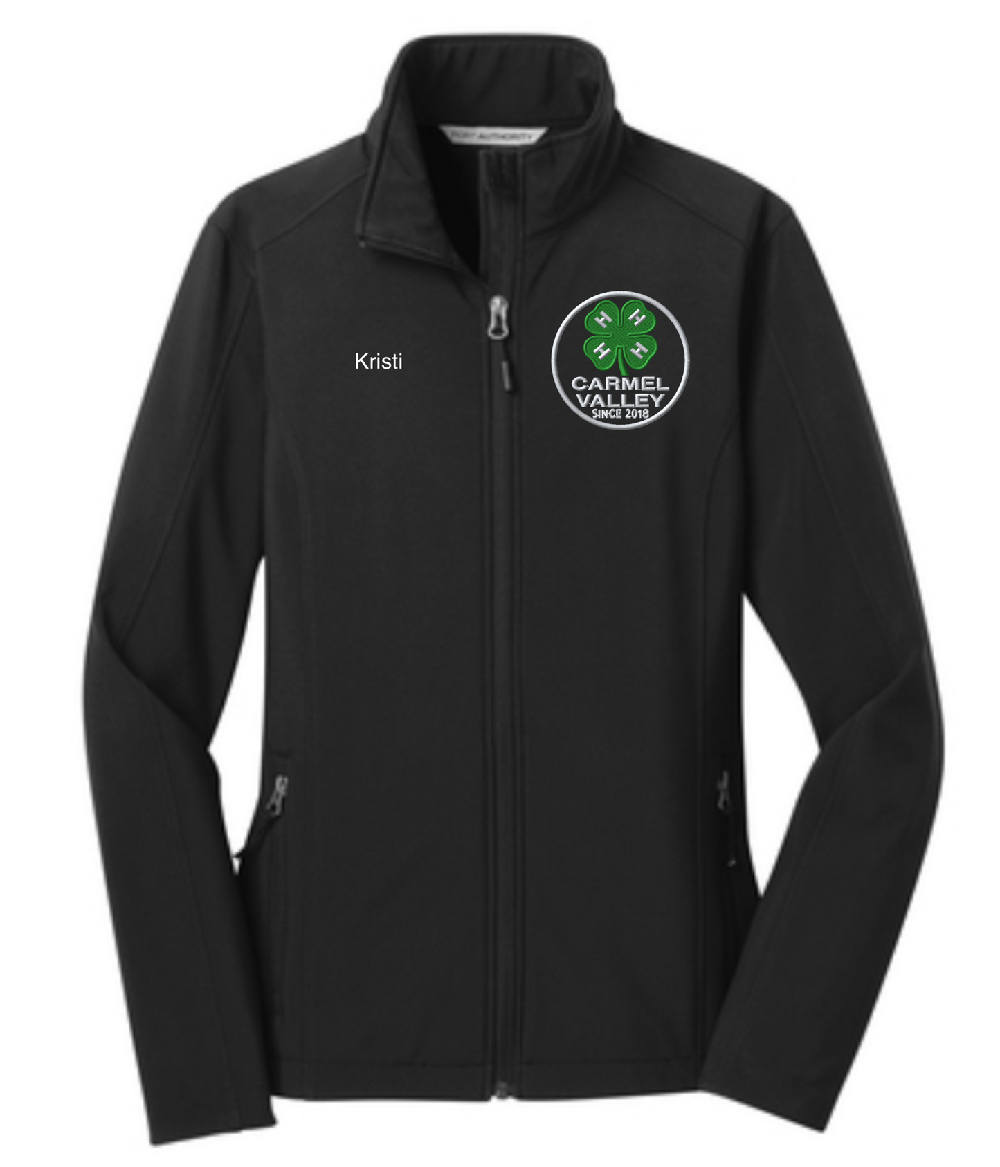Women's Carmel Valley 4-H Personalized BLACK 4-H  Soft Shell Jacket