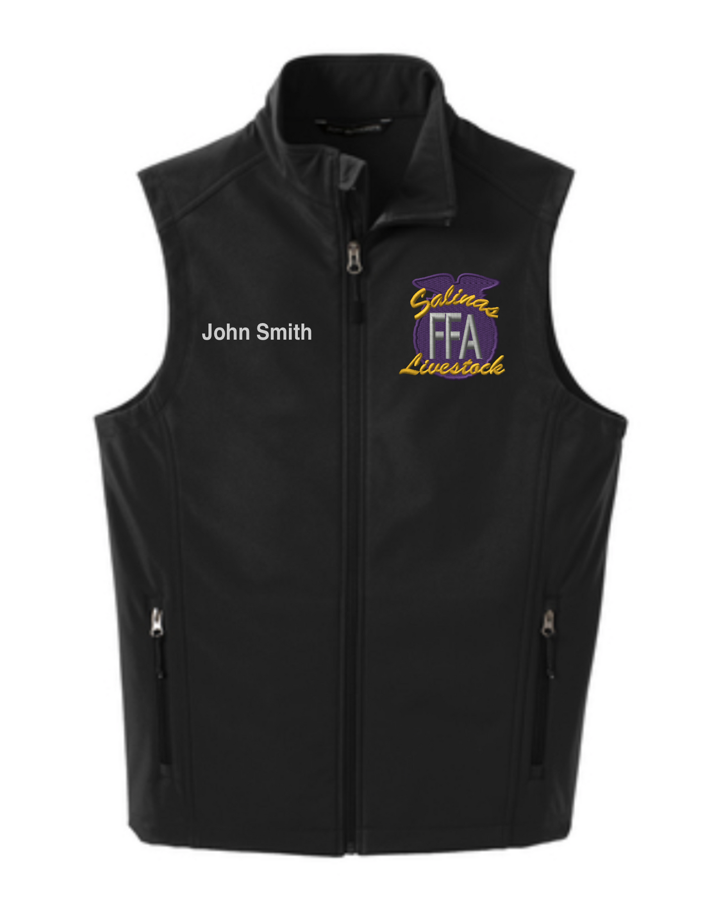 Salinas Mens Core Soft Shell Vest Personalized