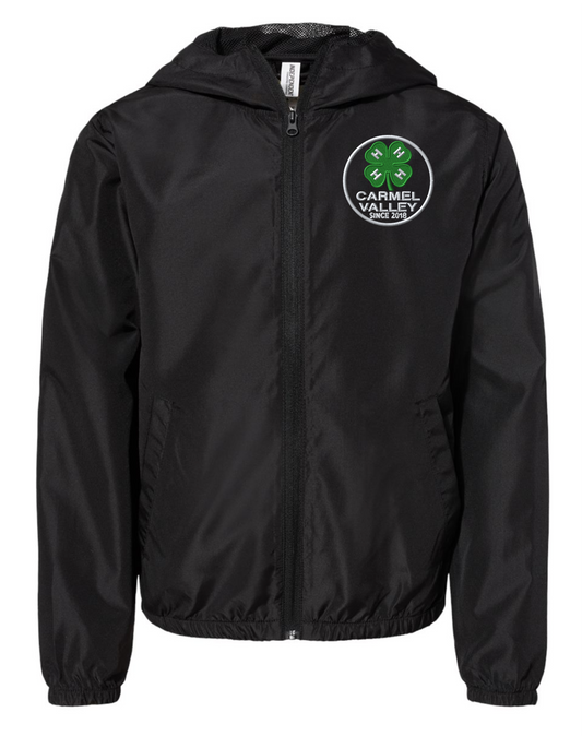 Carmel Valley 4-H Youth Lightweight Windbreaker Full-Zip Jacket