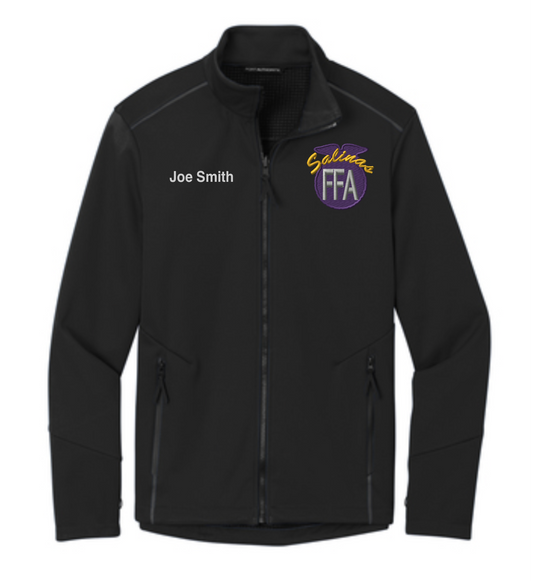 Salinas FFA Men's Personalized BLACK Collective Tech Soft Shell Jacket