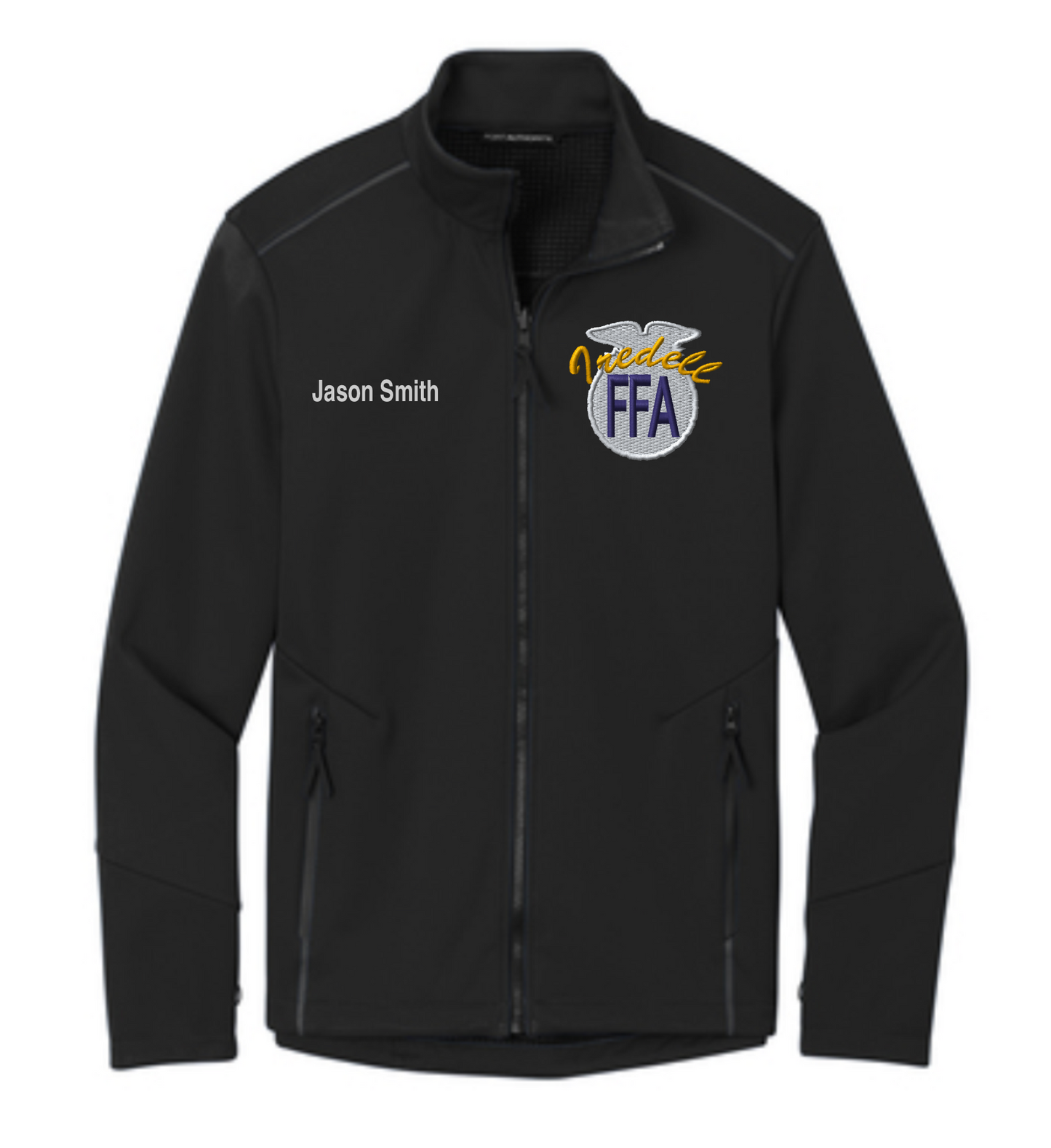 Iredell Men's Personalized GREY Collective Tech Soft Shell Jacket