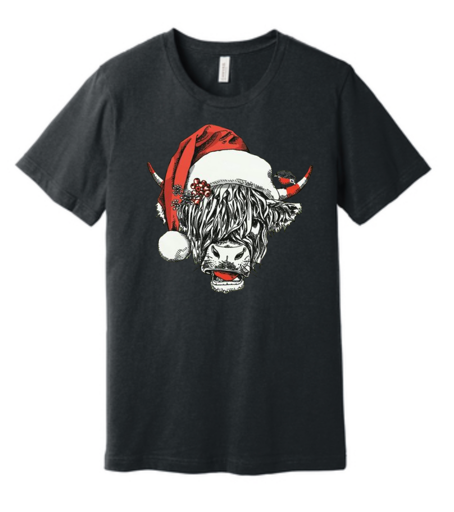 Highland Cow Christmas Tee