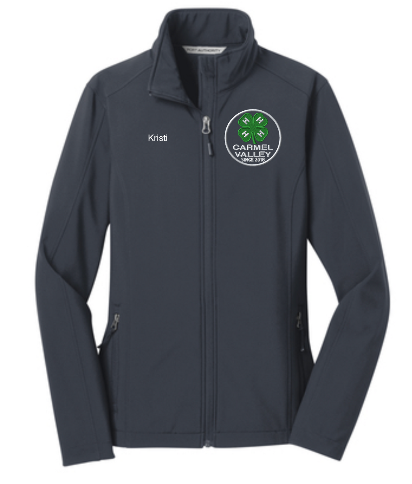 Women's Carmel Valley 4-H Personalized BATTLESHIP GREY 4-H Soft Shell Jacket
