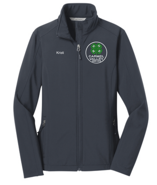 Women's Carmel Valley 4-H Personalized BATTLESHIP GREY 4-H Soft Shell Jacket