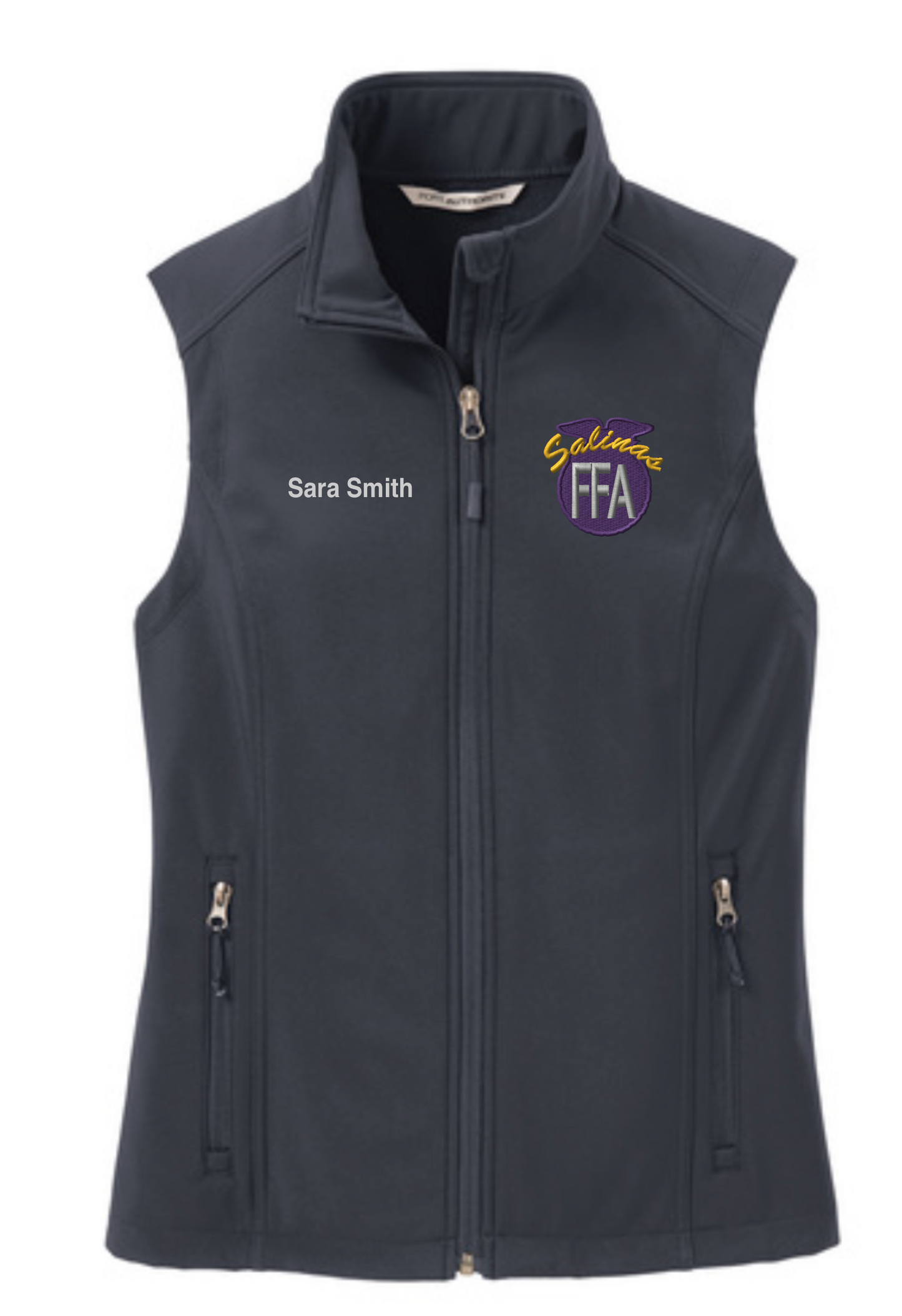 Salinas FFA Livestock Ladies Core Soft Shell Vest Personalized