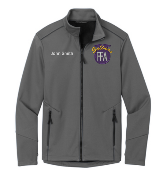 Salinas FFA Men's Personalized GRAPHITE GREY Collective Tech Soft Shell Jacket