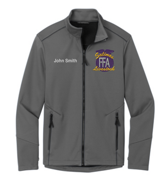 Salinas FFA Livestock Men's Personalized GRAPHITE GREY Collective Tech Soft Shell Jacket