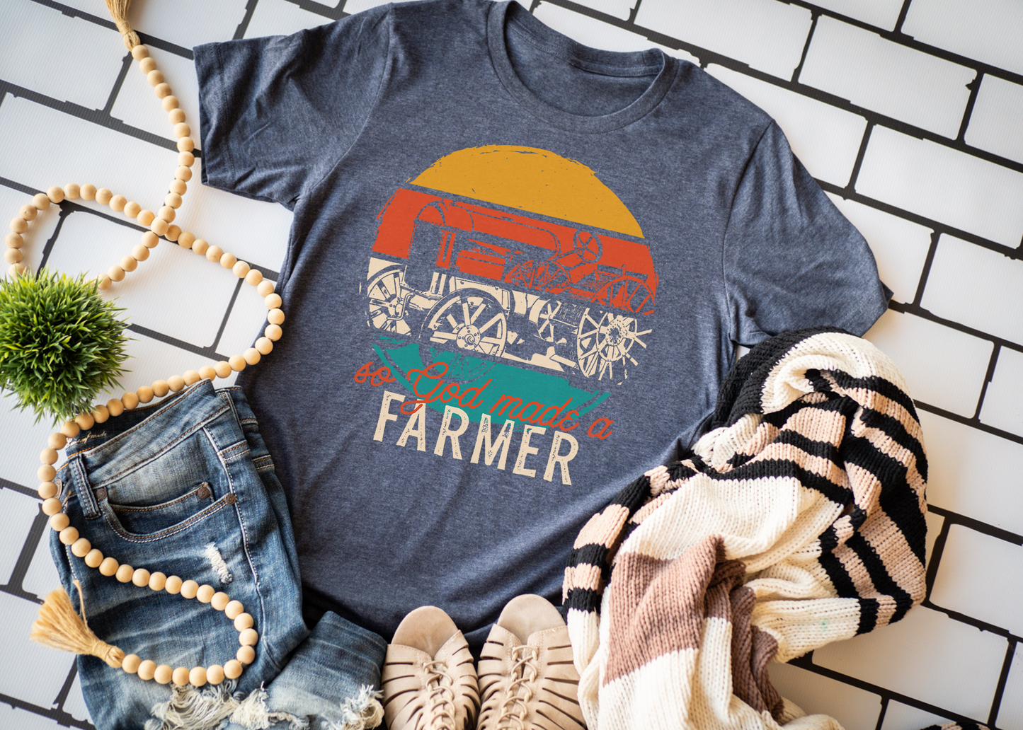 So God Made a Farmer Tee