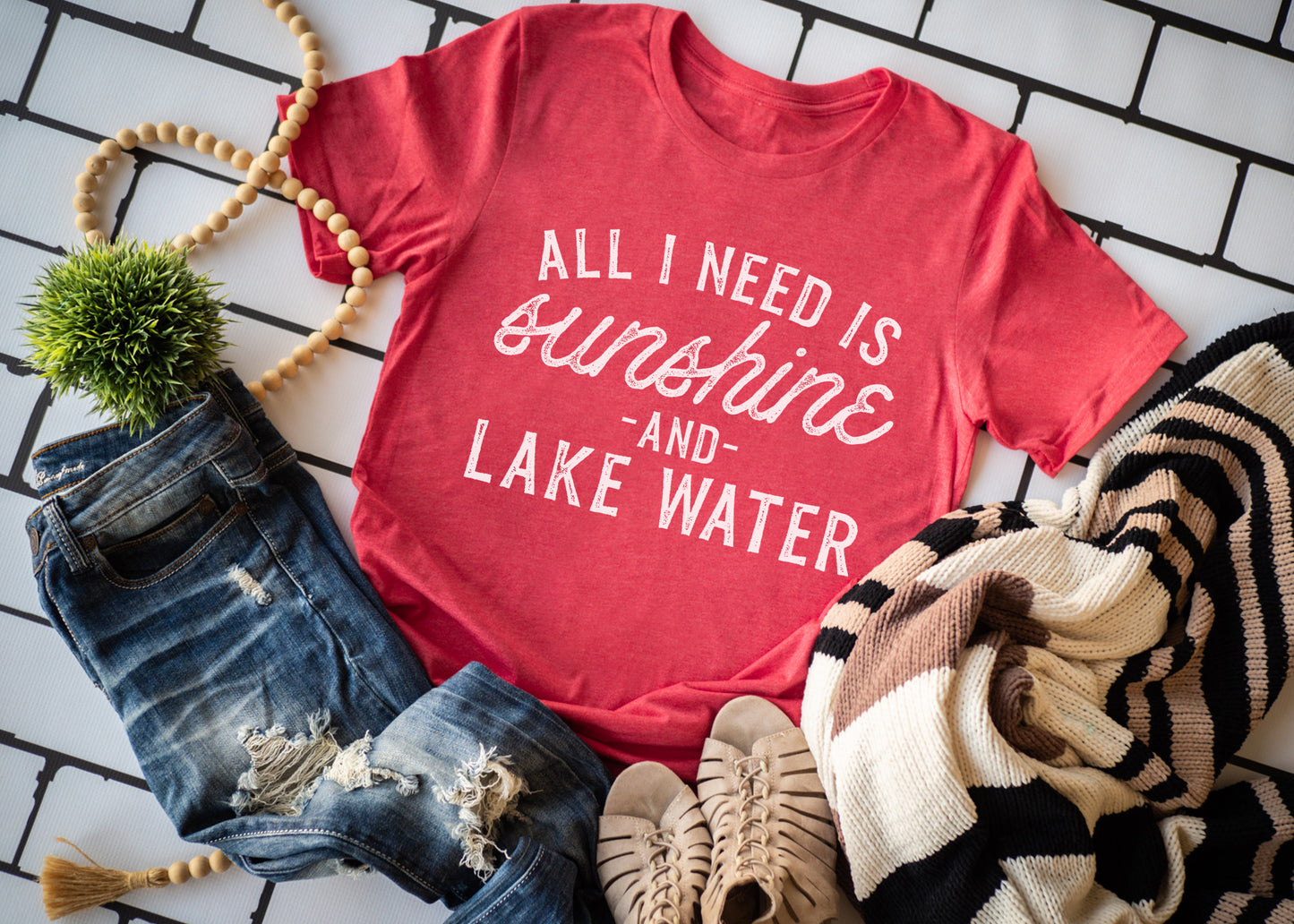 All I Need is Sunshine & Lake Water Tee