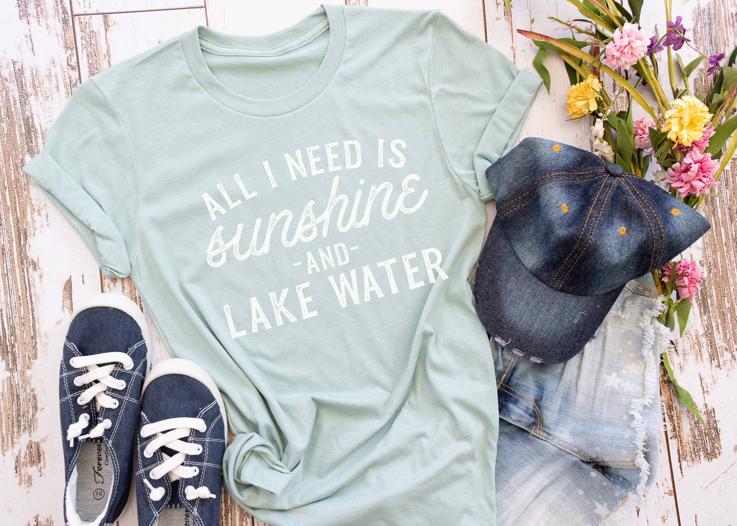All I Need is Sunshine & Lake Water Tee